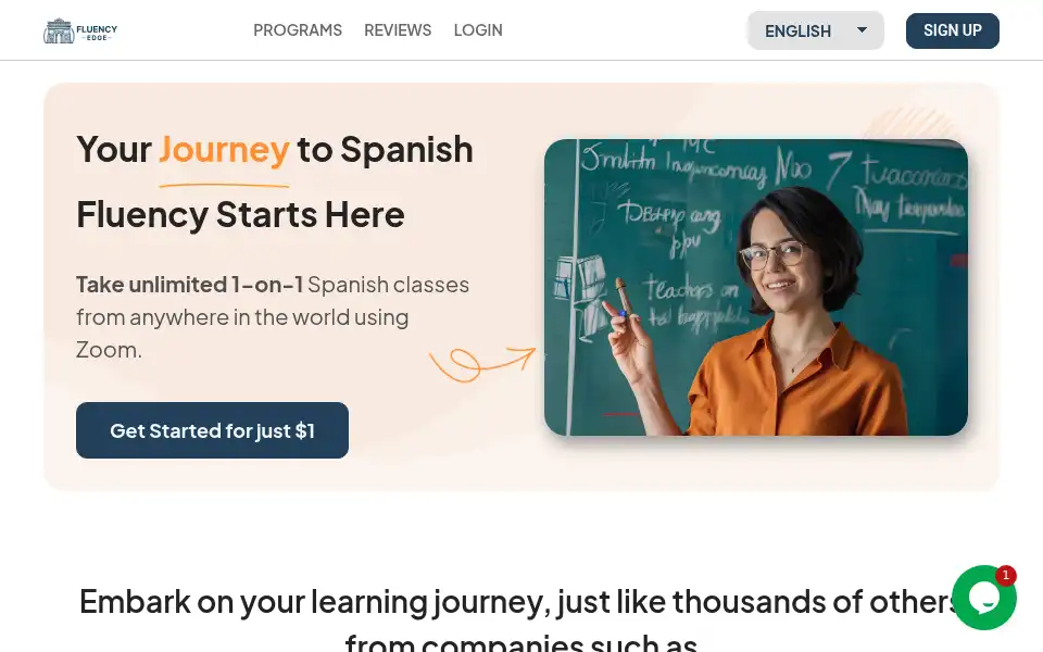 Screenshot of fluencyedge.com