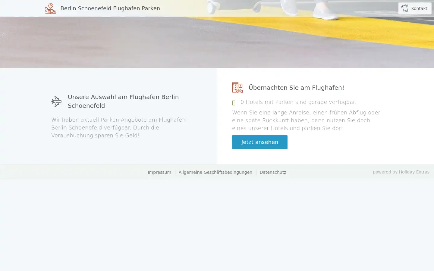 Screenshot of flughafen-parken.de