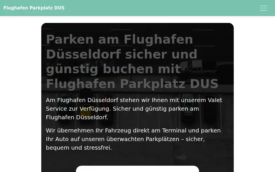 Screenshot of flughafenparkplatzdus.de