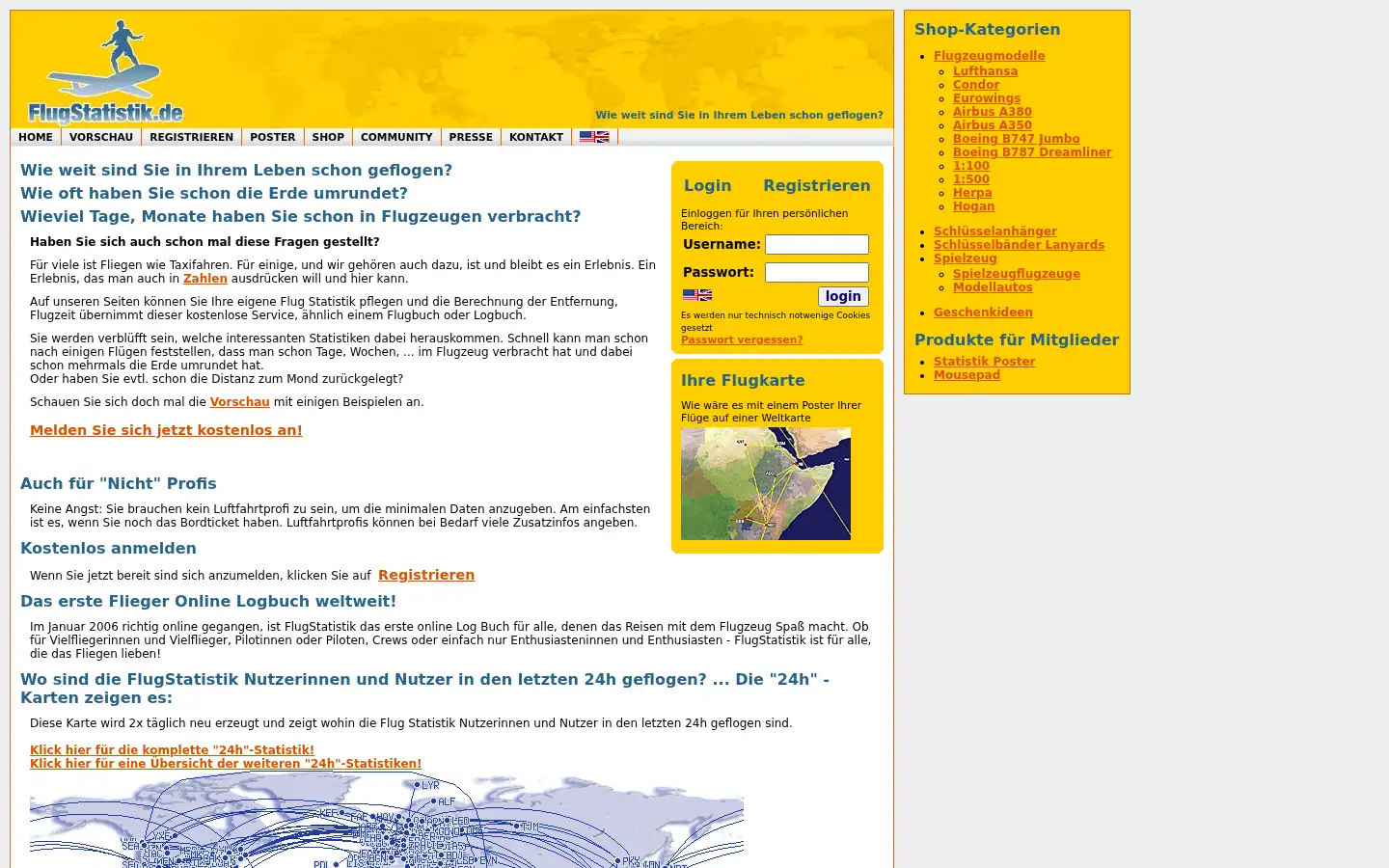 Screenshot of flugstatistik.de