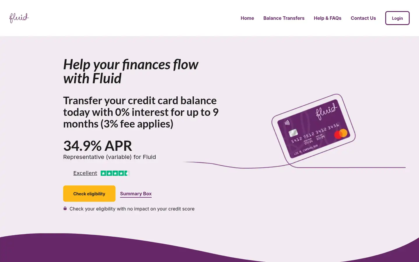 Screenshot of fluid.co.uk