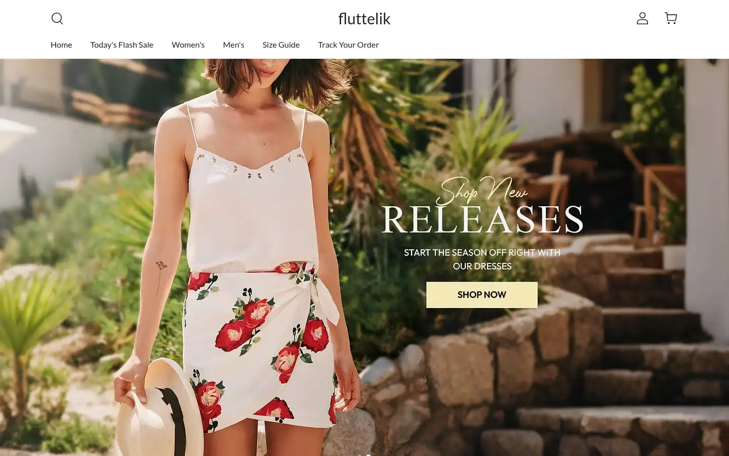 Screenshot of fluttelik.com