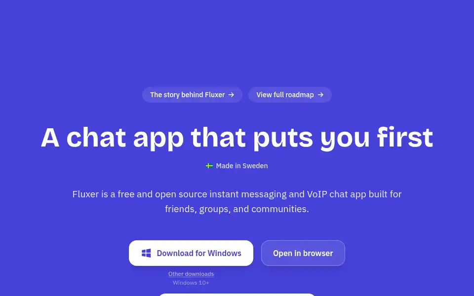 Screenshot of fluxer.app