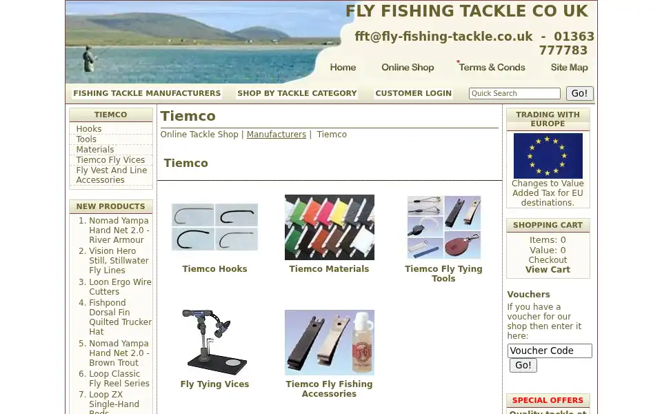 Screenshot of fly-fishing-tackle.co.uk