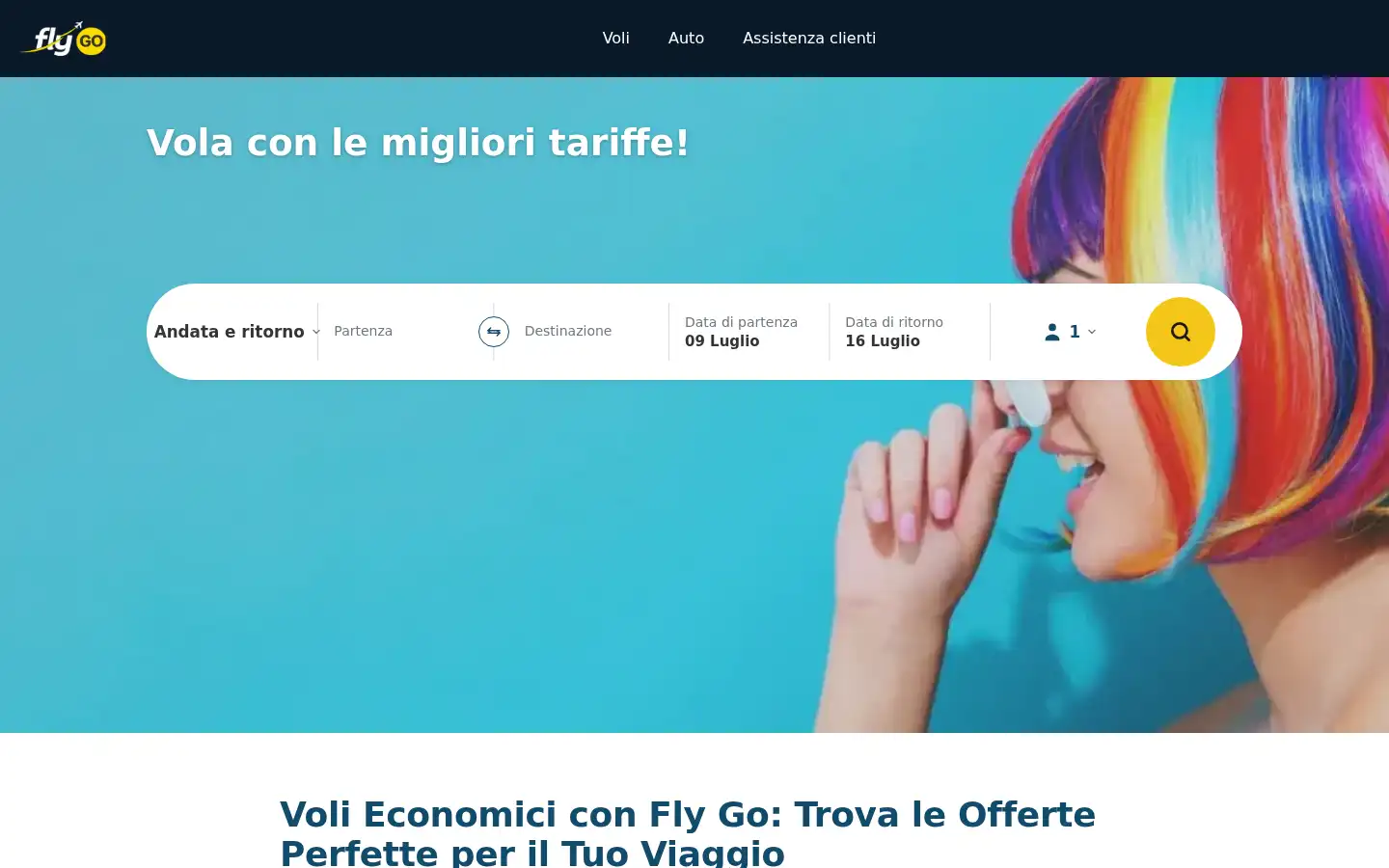 Screenshot of fly-go.it
