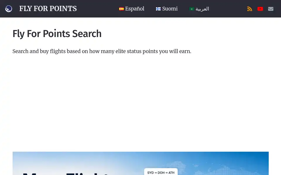 Screenshot of flyforpoints.com