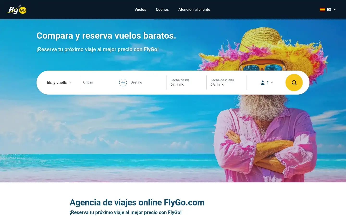 Screenshot of flygo.com