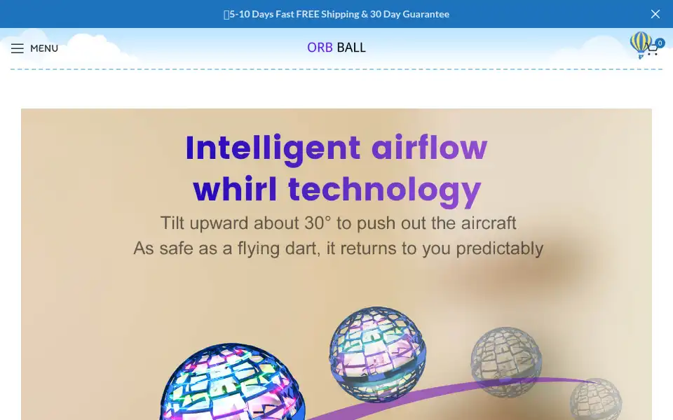 Screenshot of flyingball.co.uk