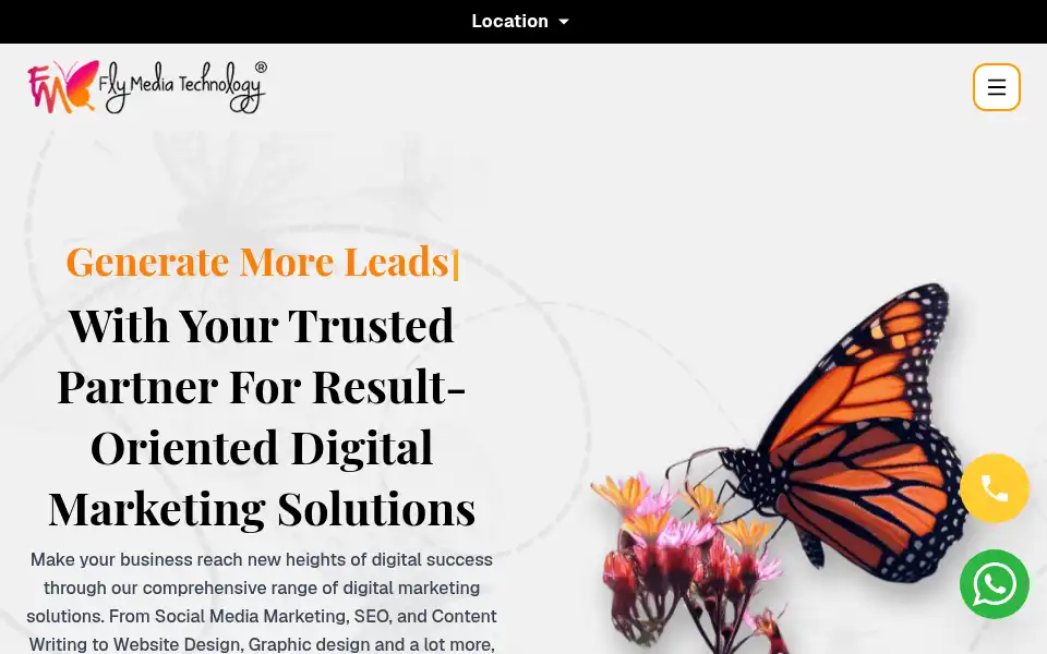 Screenshot of flymediatech.in