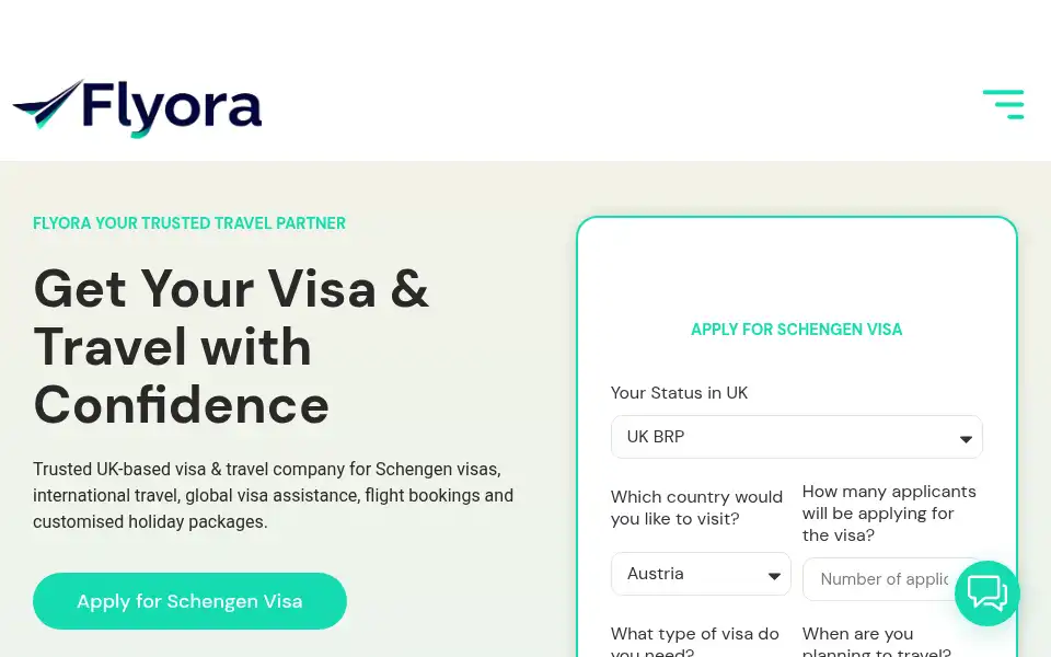 Screenshot of flyora.co.uk