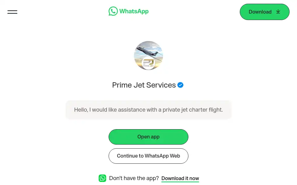 Screenshot of flyprime.me