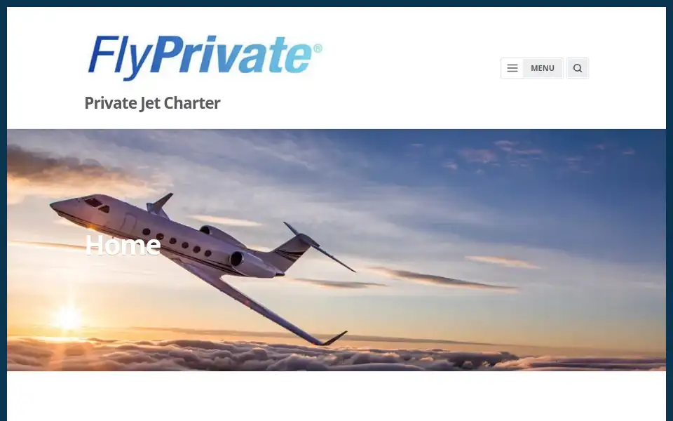 Screenshot of flyprivate.com