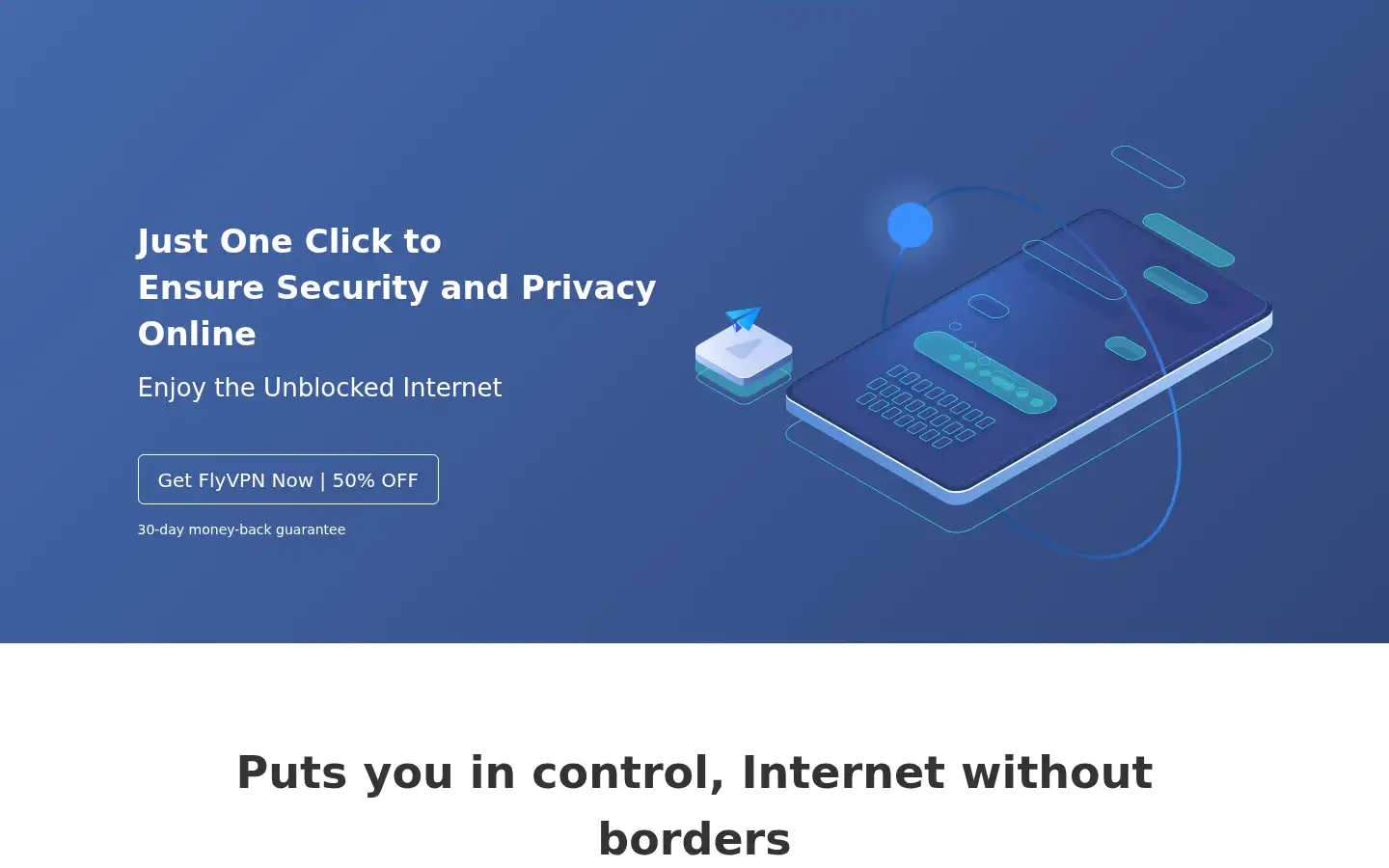 Screenshot of flyvpn.com