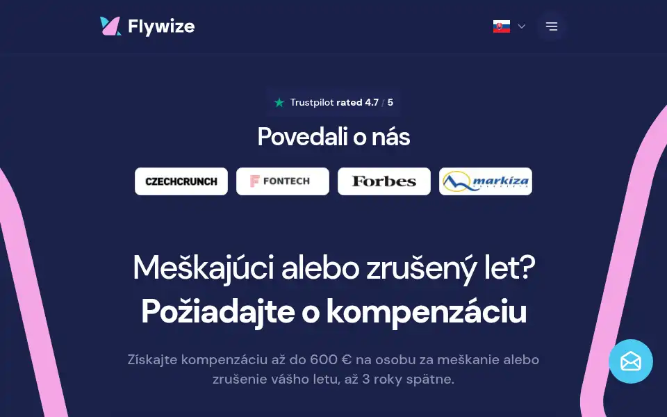 Screenshot of flywize.co