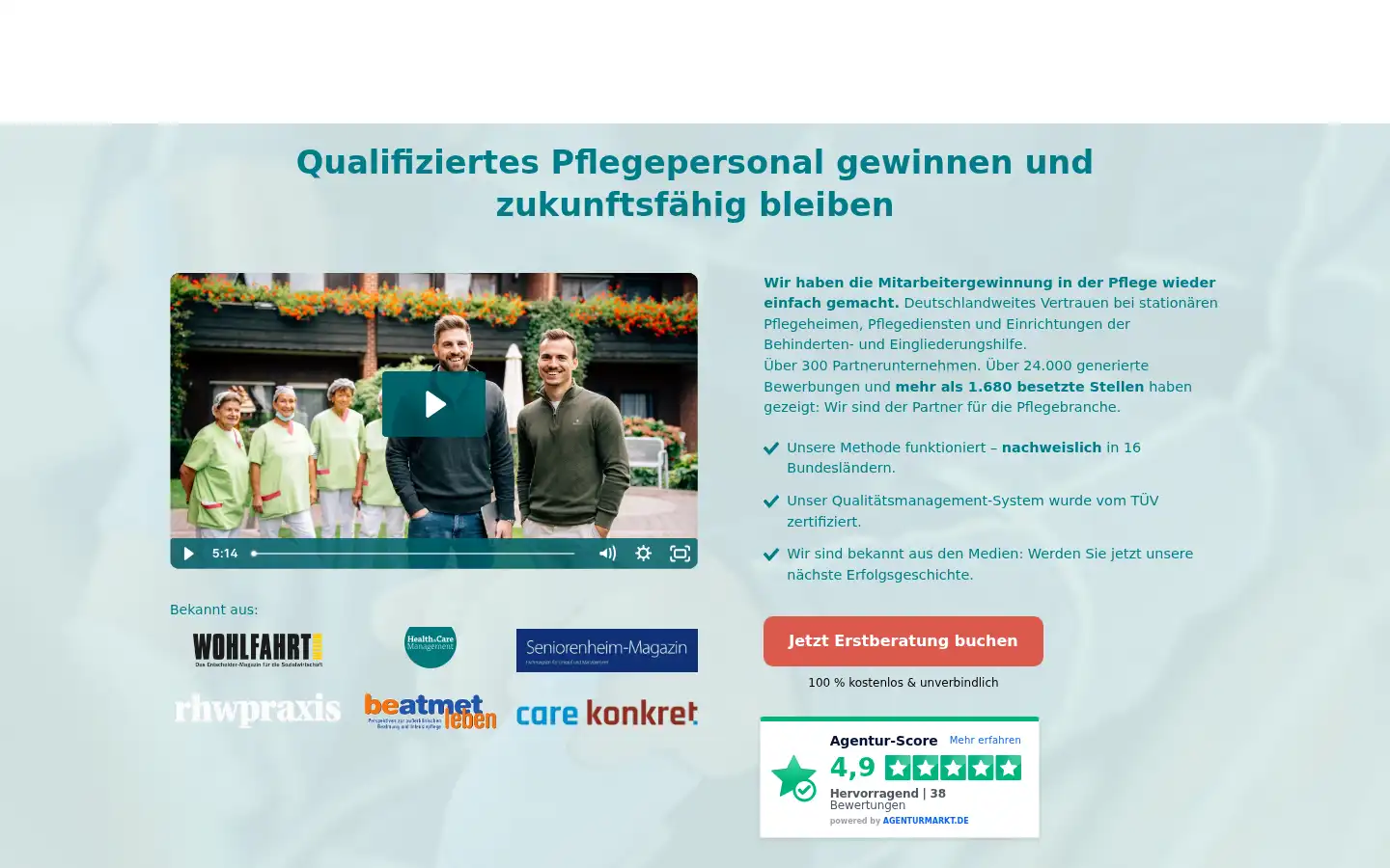 Screenshot of fm-recruiting.de