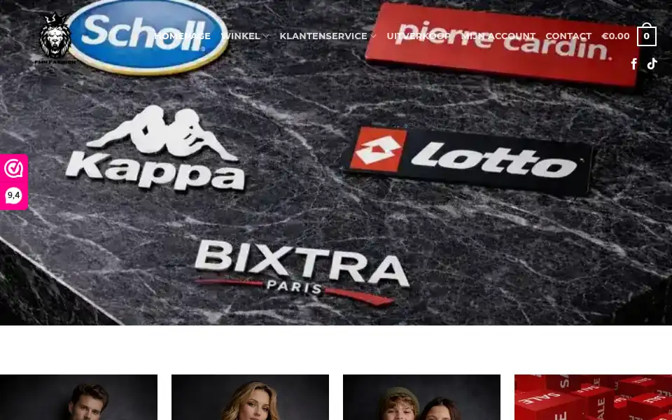 Screenshot of fmhfashion.nl
