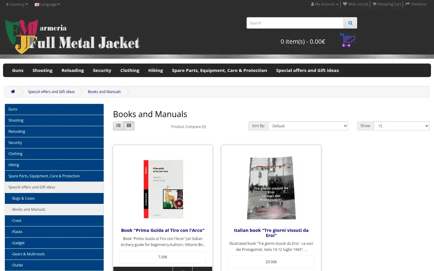 Screenshot of fmj.it