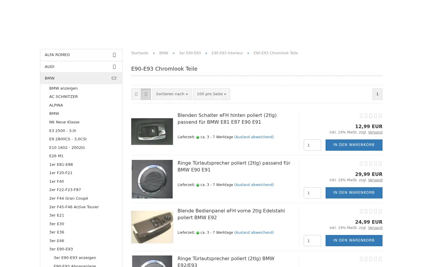 Screenshot of fmw-tuning.de