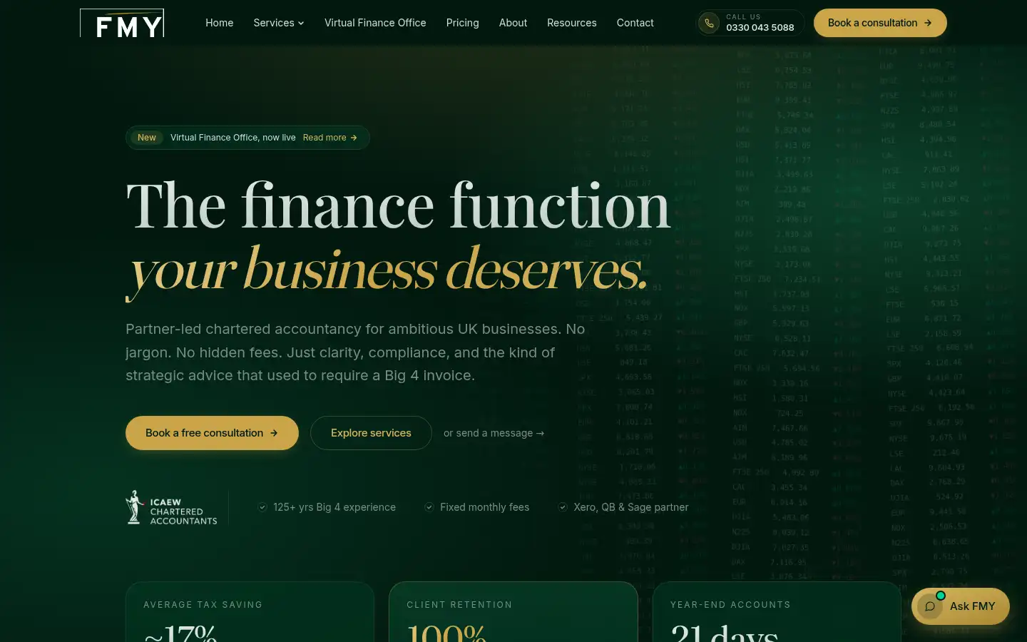Screenshot of fmyaccountants.co.uk