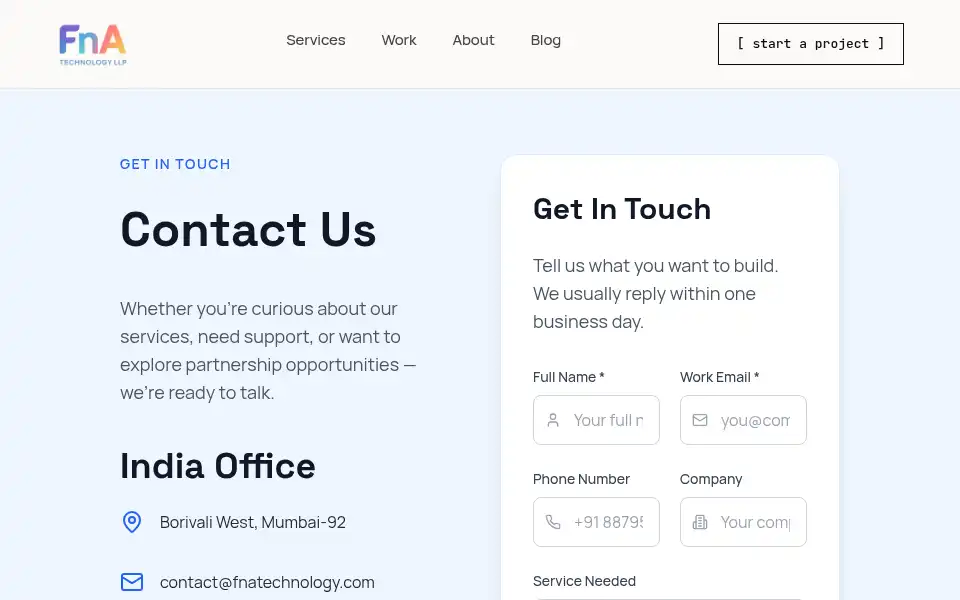 Screenshot of fnatechnology.com