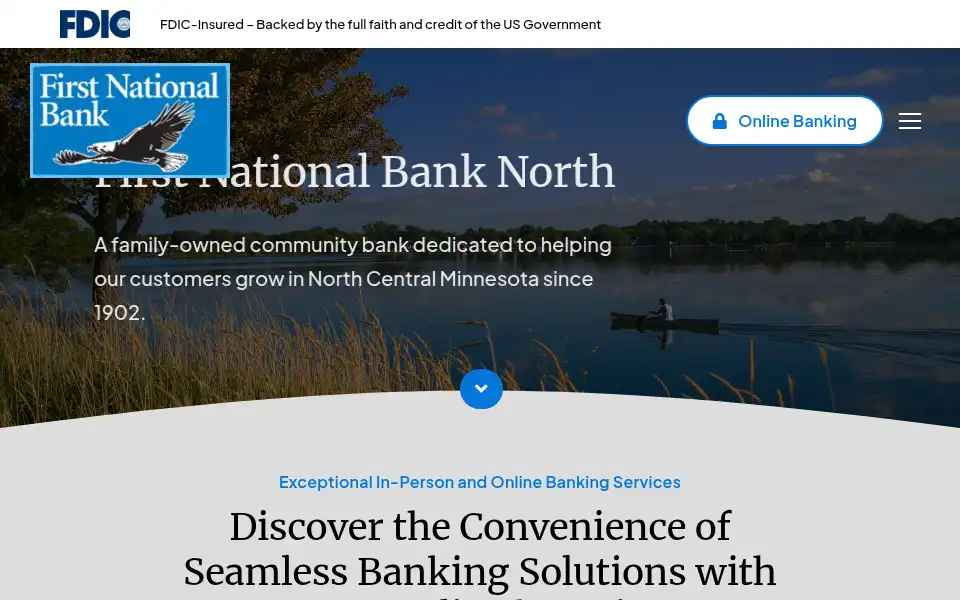 Screenshot of fnbnorth.com