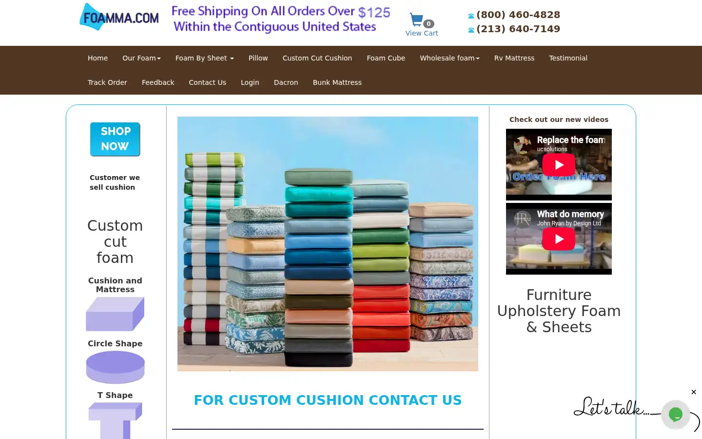 Screenshot of foamma.com
