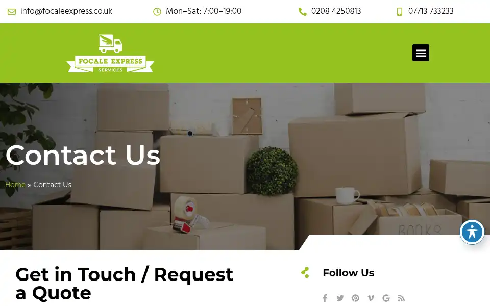 Screenshot of focaleexpress.com