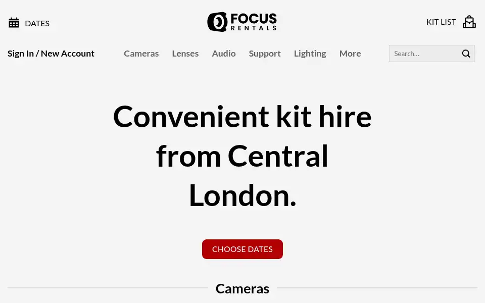 Screenshot of focus.rentals