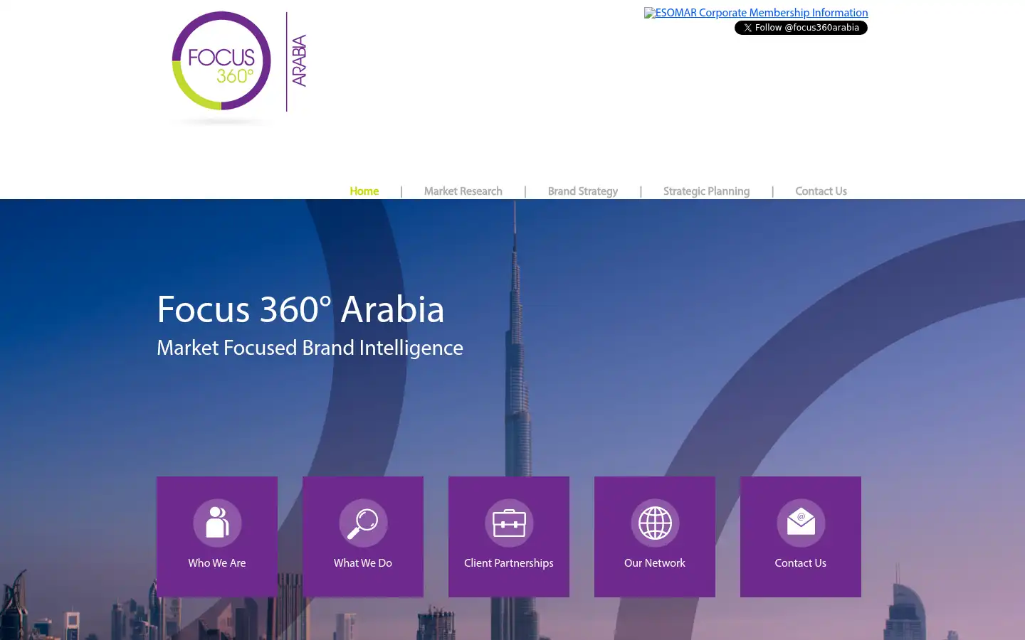 Screenshot of focus360arabia.com