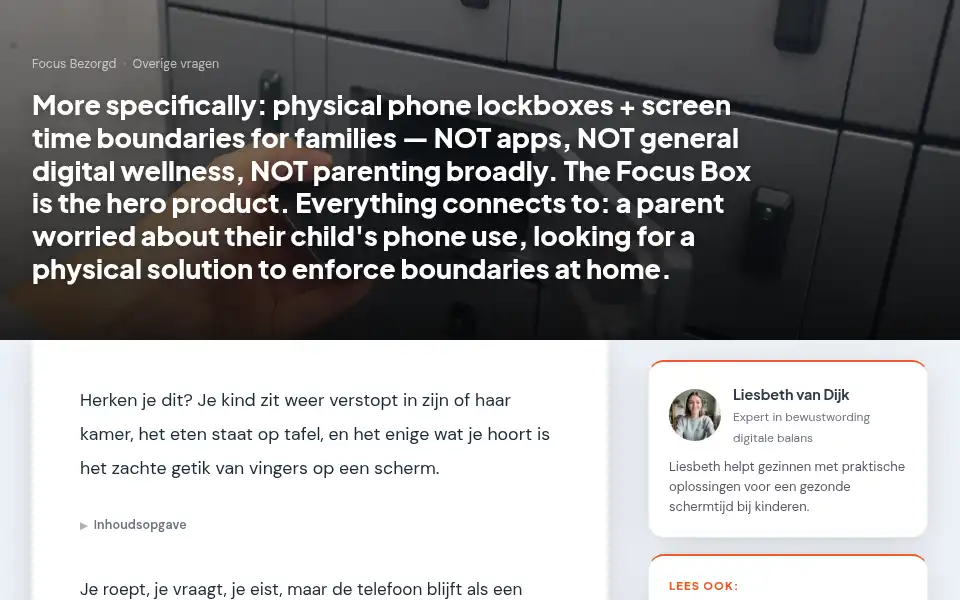 Screenshot of focusbezorgd.nl