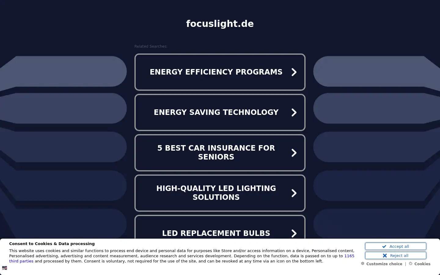 Screenshot of focuslight.de