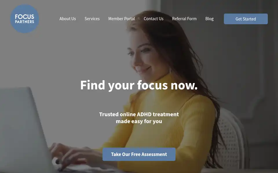 Screenshot of focusnow.health