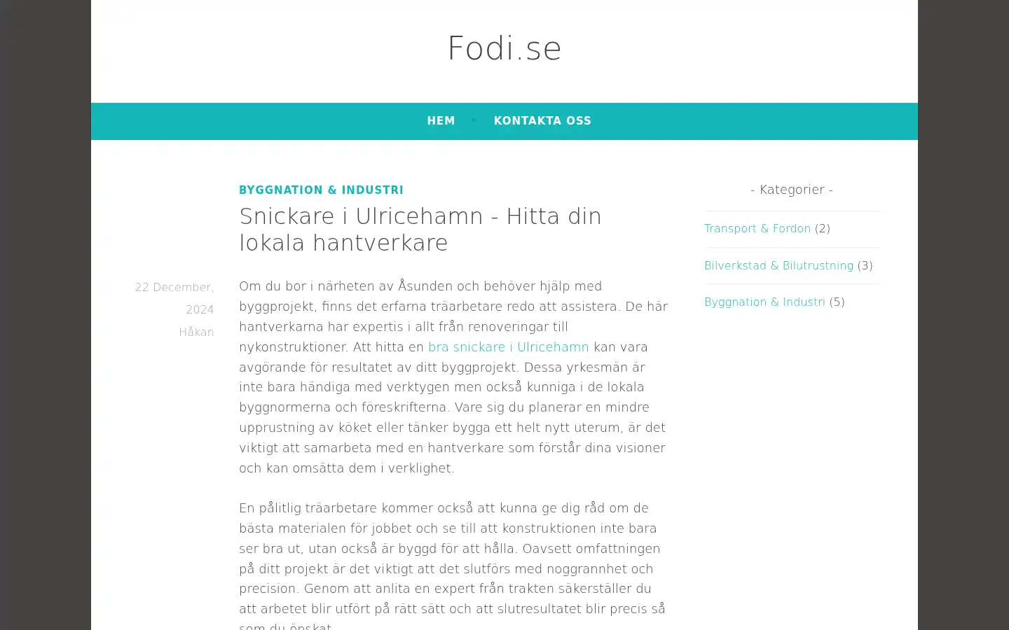 Screenshot of fodi.se
