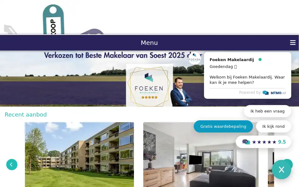 Screenshot of foekenmakelaardij.nl
