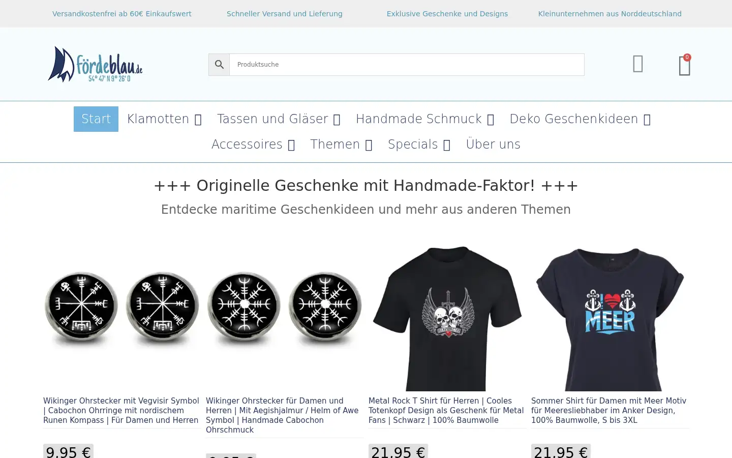 Screenshot of foerdeblau.de