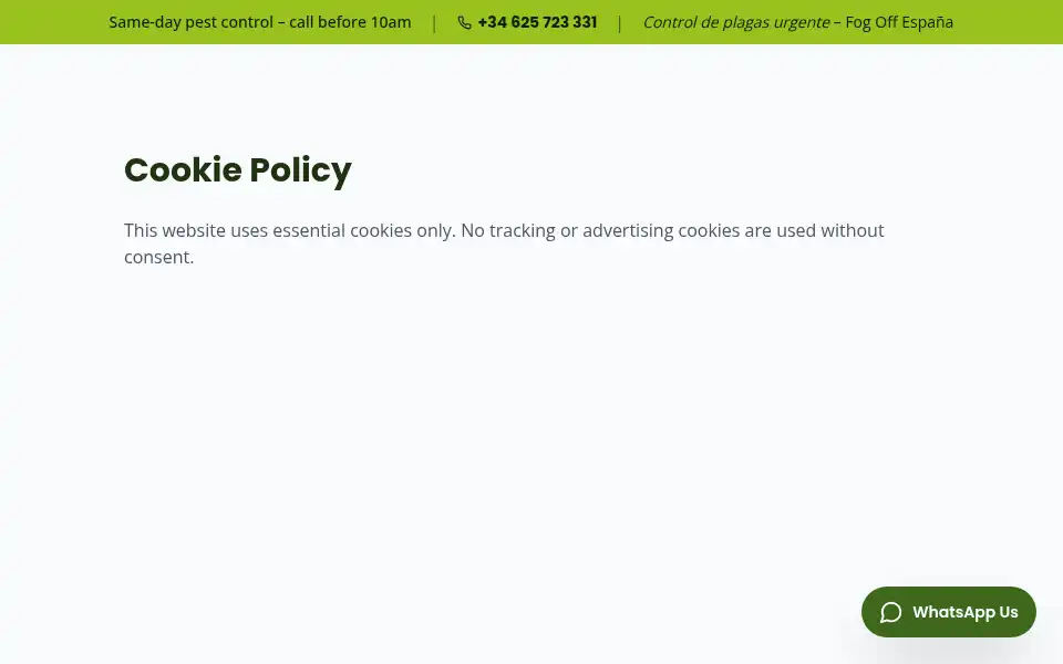 Screenshot of fogoffspain.com