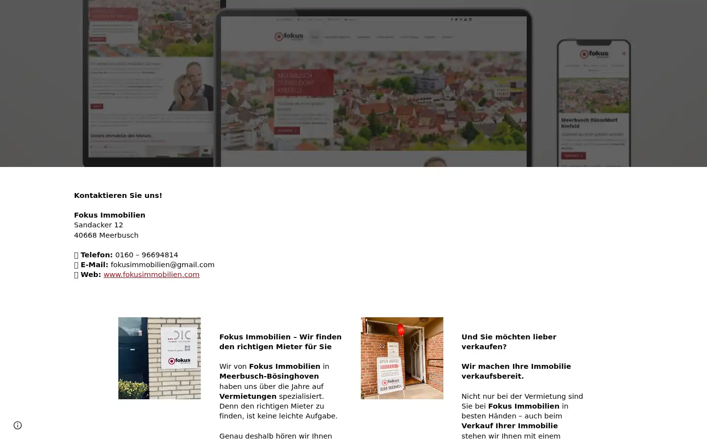 Screenshot of fokusimmobilien.com