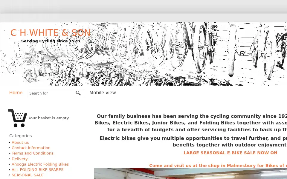Screenshot of foldingbike.biz