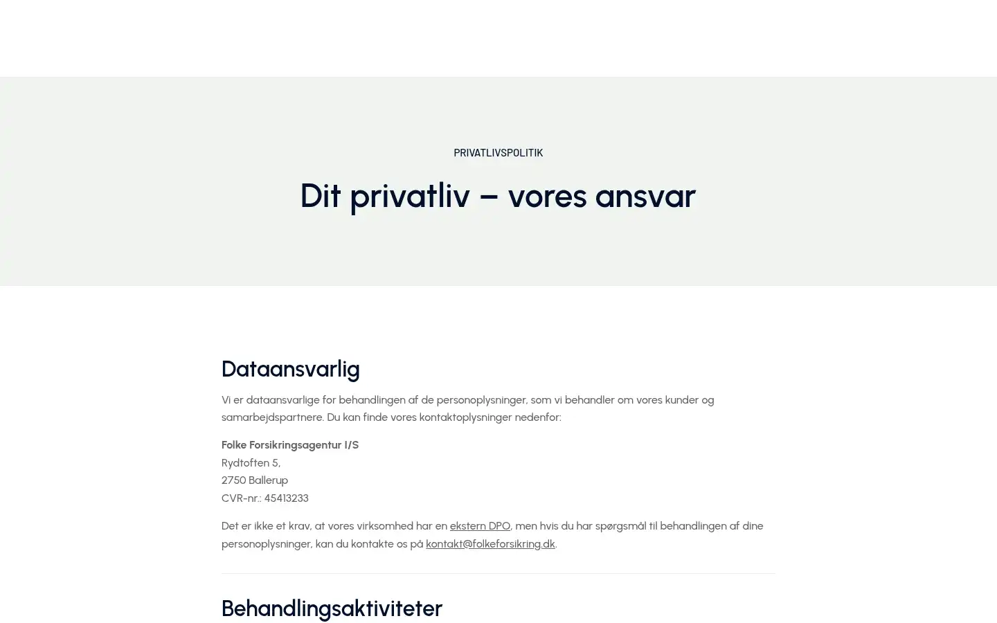 Screenshot of folkeforsikring.dk