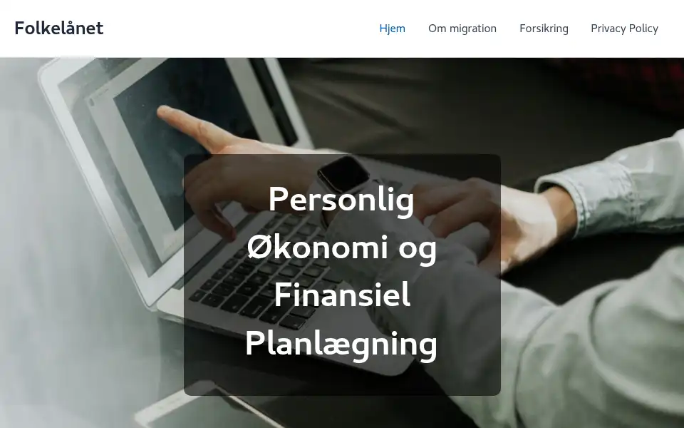 Screenshot of folkelaanet.dk
