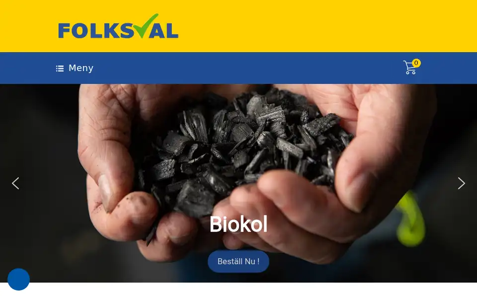 Screenshot of folksval.se