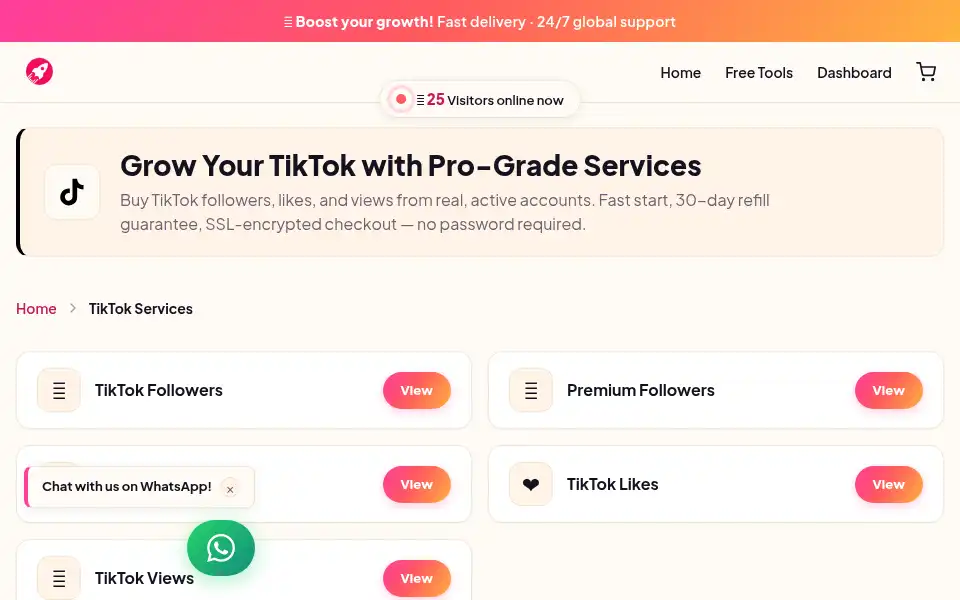 Screenshot of followboostme.com