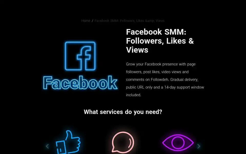 Screenshot of followdeh.com