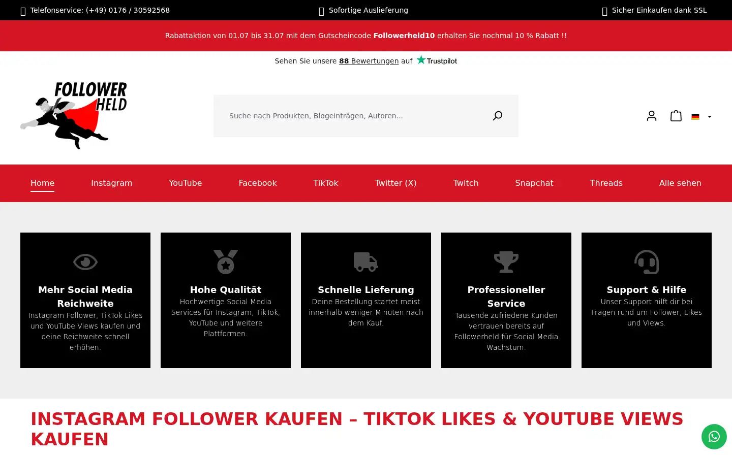 Screenshot of follower-held.de