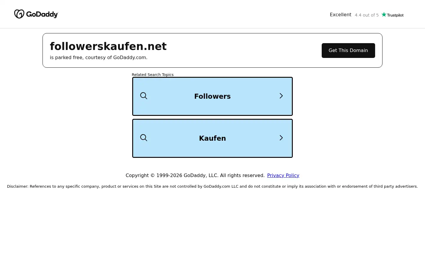 Screenshot of followerskaufen.net