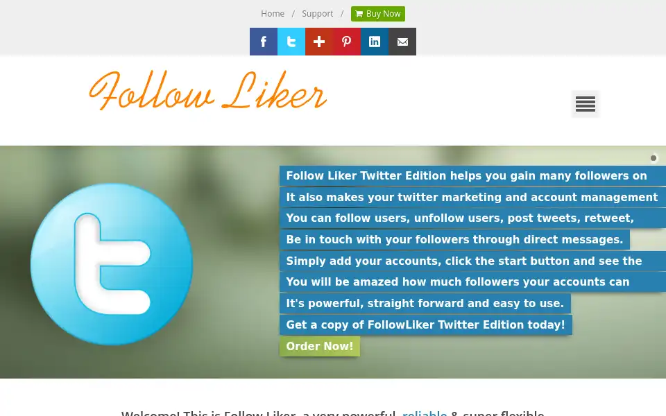 Screenshot of followliker.com