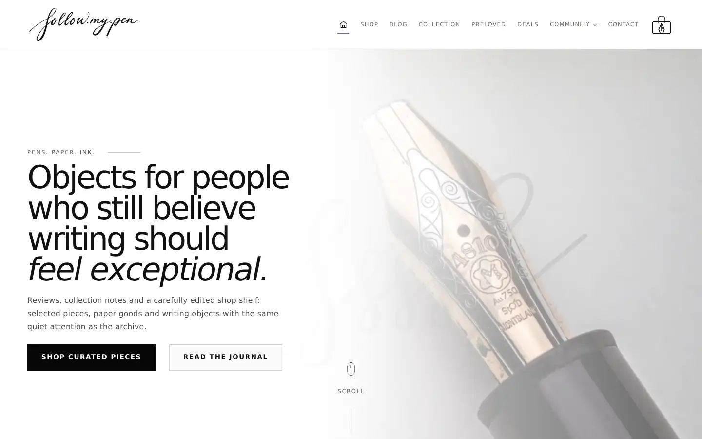 Screenshot of followmypenblog.com