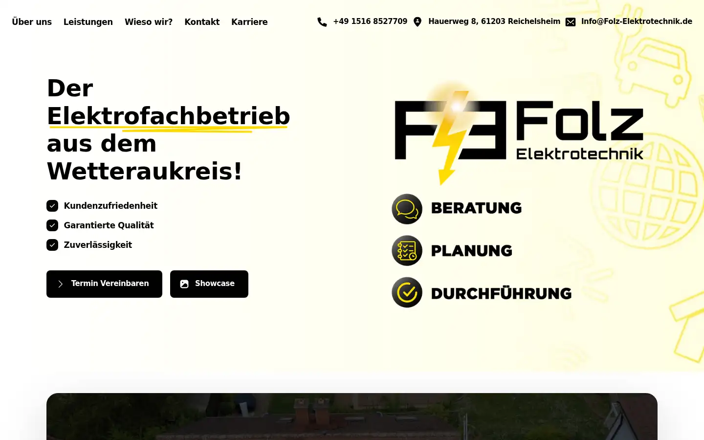 Screenshot of folz-elektrotechnik.de