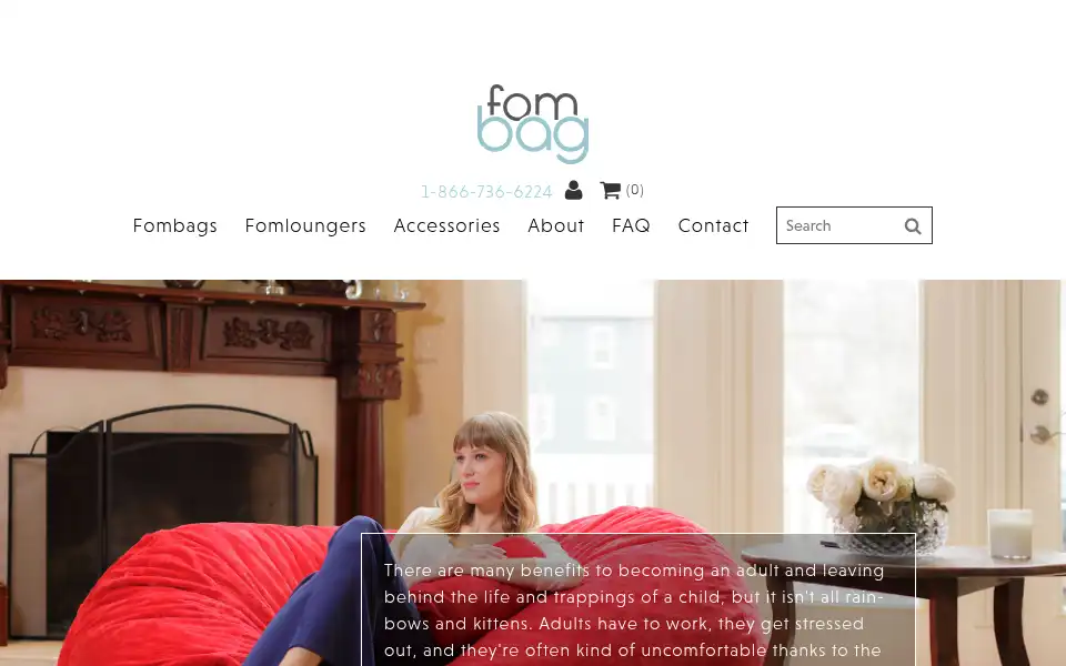 Screenshot of fombag.com