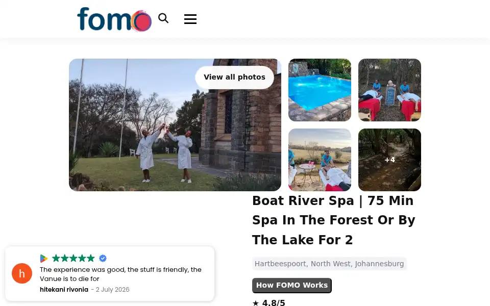 Screenshot of fomosa.co.za